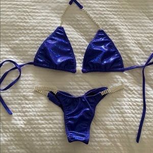 Shimmering royal purple Bikini Set